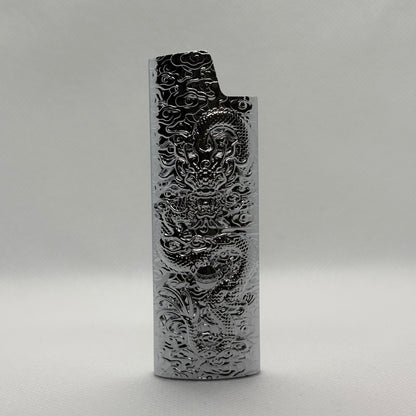Aansteker Case - Draak Patroon - Brons - Metaal