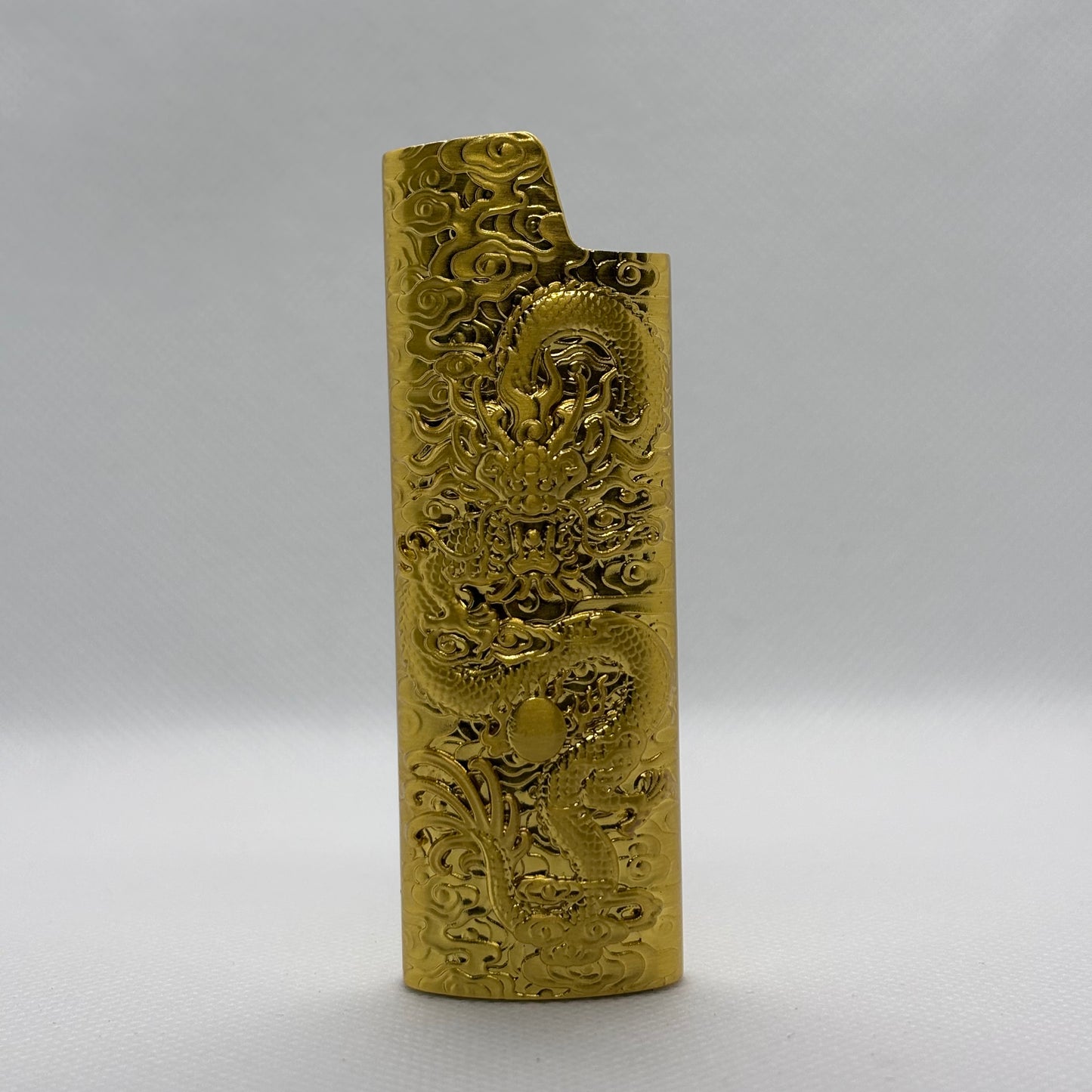 Aansteker Case - Draak Patroon - Brons - Metaal