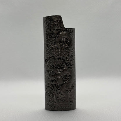 Aansteker Case - Draak Patroon - Brons - Metaal